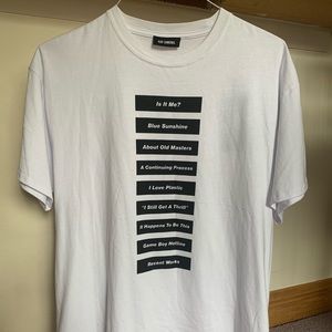 DSWT Raf Simons Wording Tee Shirt